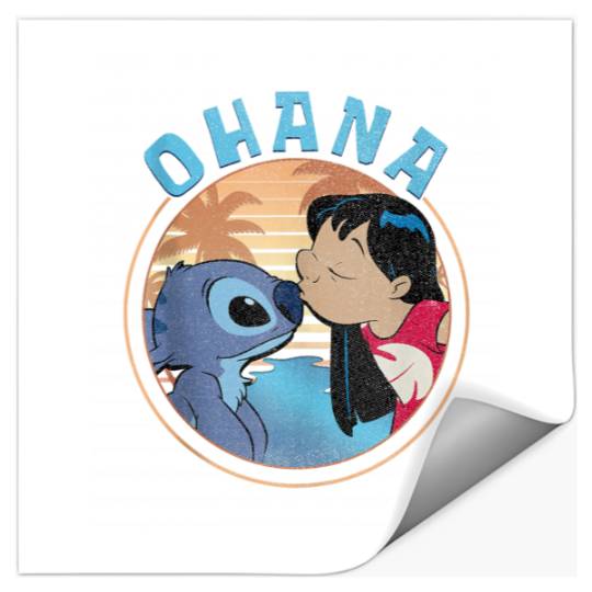 Disney Lilo Stitch Ohana Portrait Stickers