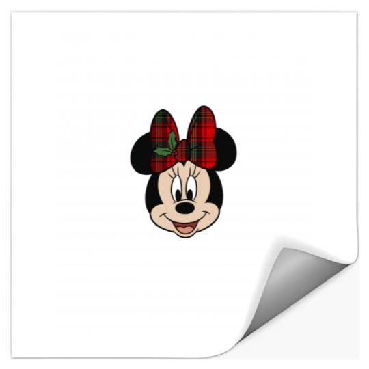 Disney Mickey And Friends Christmas Minnie Mistletoe Bow Stickers