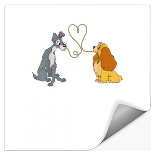 Disney Lady and The Tramp Bella Notte Stickers