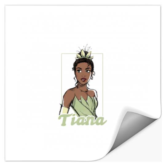 Disneyss The Princess And The Frog Tiana Sketch Portrait Stickers