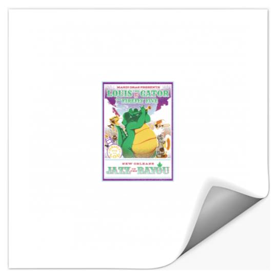 Disneyss Princess And The Frog Louis Rockadile Poster Stickers