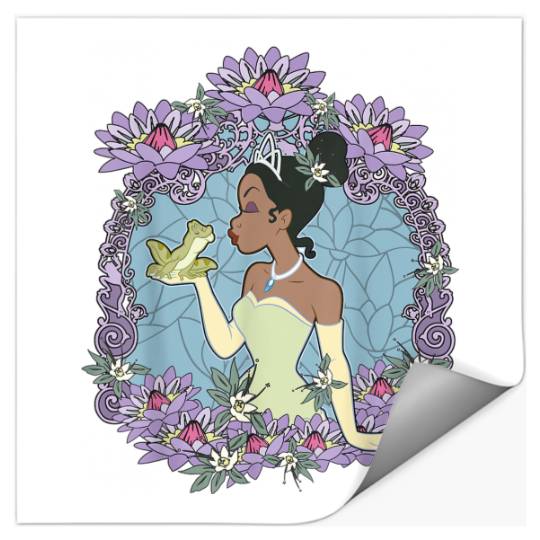 Disneyss Princess And The Frog Tiana Naveen Frog Glass Stickers
