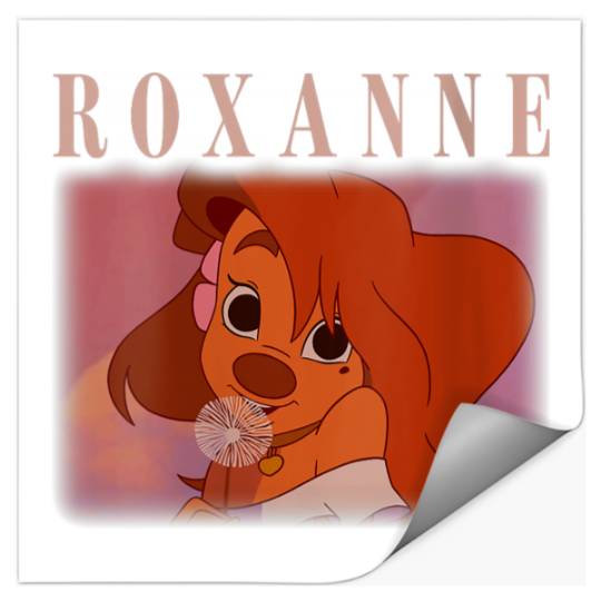 Disneyss A Goofy Movie Roxanne Vintage Valentine Portrait Stickers