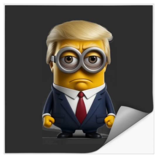 Trump Minion,  Disney Pixar2 cartoon style Stickers