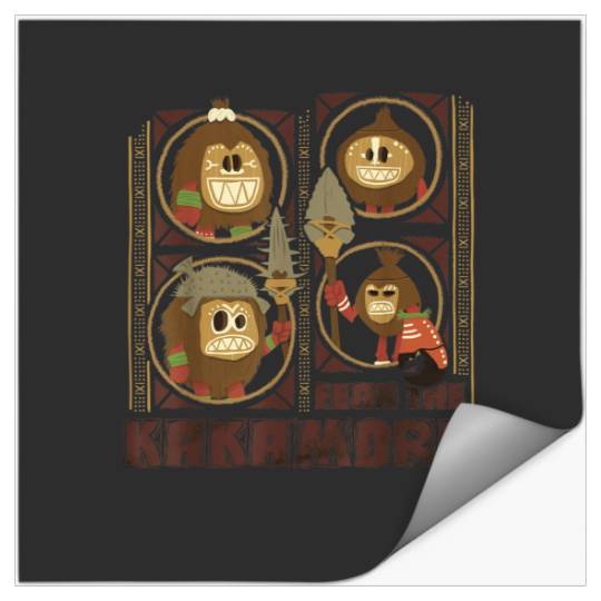 Disney Moana Fear the Kakamora Tiki Style Group Stickers