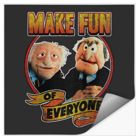 Disneyss The Muppets Make Fun Of Statler Waldorf Vintages shots Stickers