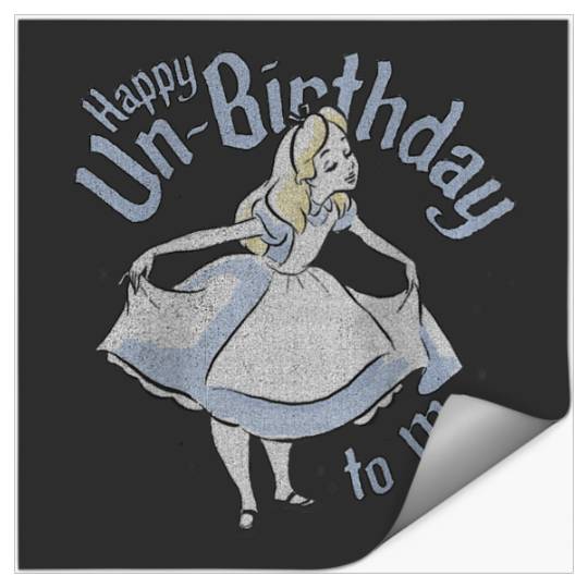 Disneyss Alice In Wonderland Alice Happy Un birthday To Me Stickers