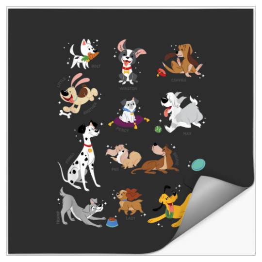 Disney Pets Movie Dogs Group Jumble Stickers