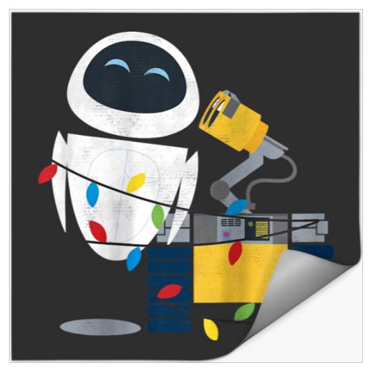 Disneyss Pixars Wall e Eve Christmas Light Wrap Stickers