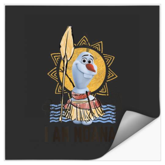 Disney Olaf Presents Moana Costume Sketch Stickers