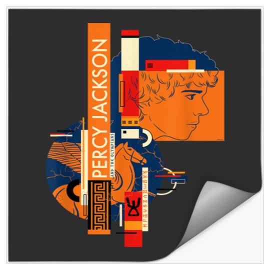 Disney Percy Jackson and Pegasus Greek Vase Styl Stickers
