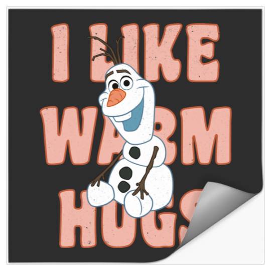 disney frozens Olaf I Like Warm Hugs Sitting Pose Pullover Hoodie Stickers