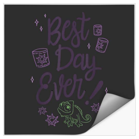 Disneyss Tangled Best Day Ever Pascal Outline Portrait Stickers