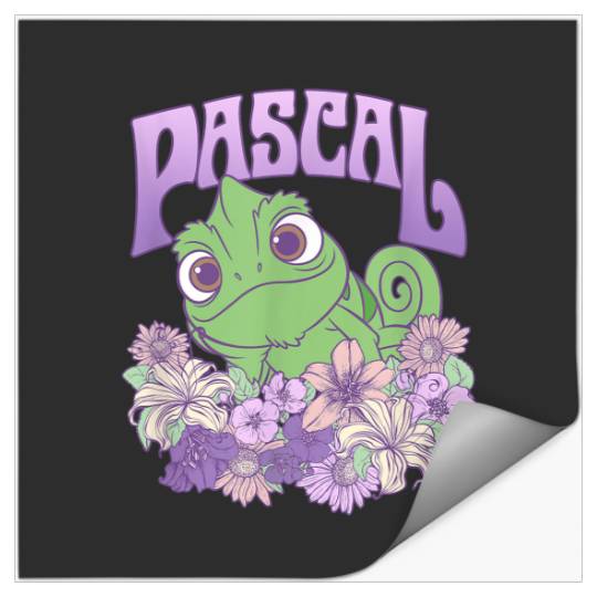 Disney Tangled Cute Pascal Floral Pastel Big Che Stickers