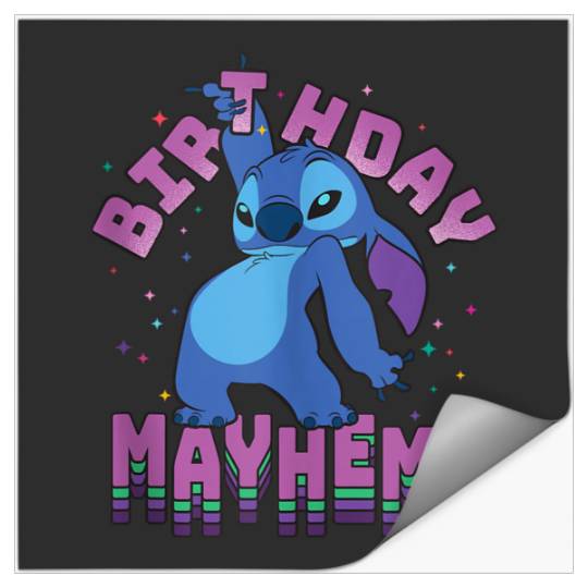Disneyss Lilo Stitch Disco Dance Birthday Mayhem Stickers