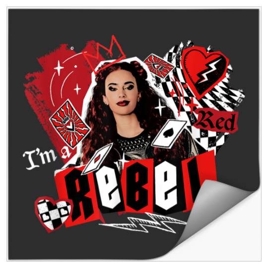 Disney Descendants The Rise Of Red I'm A Rebel Stickers