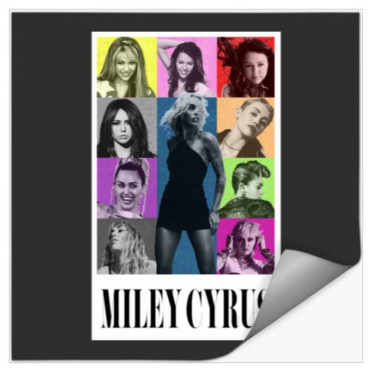 Miley Cyrus Eras Tour Shirt Flowers Stickers