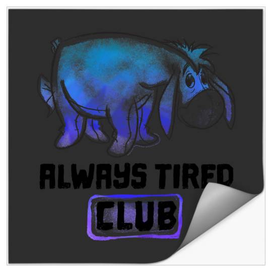 Disney Winnie The Pooh Eeyore Always Tired Club Stickers