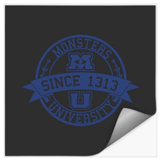 Disney Pixars Monsters University School Crest Movie Logo Sweatshirt Stickers