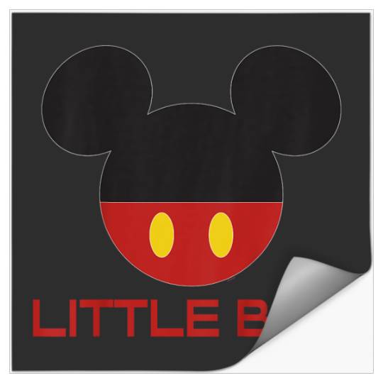 Disney Mickey Mouse Red Shorts Icon Little Bro Family Stickers