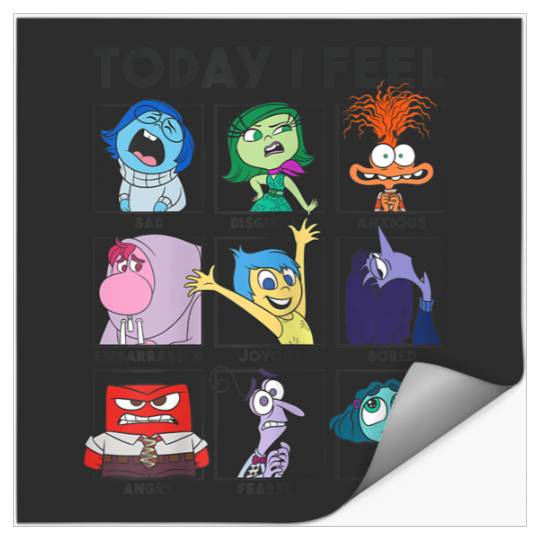 Disneyss Pixars Inside Out 2 Today I Feel Emotions Panels Stickers