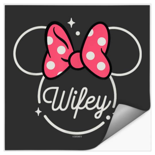 Disney Minnie Mouse Wifey Head Icon Magic Family Trip Stickers