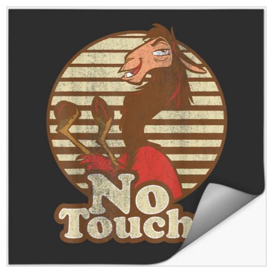 Disney Emperor's New Groove Kuzco Llama No Touchy Short Sleeve T-Shirt Stickers