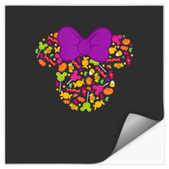 Disney Minnie Mouse Icon Candy Halloween Stickers