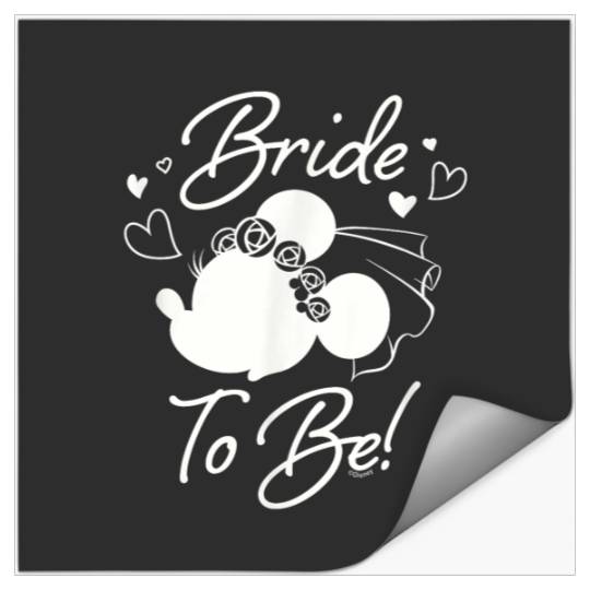 Disney Minnie Mouse Bride to Be Wedding Bridal B Stickers