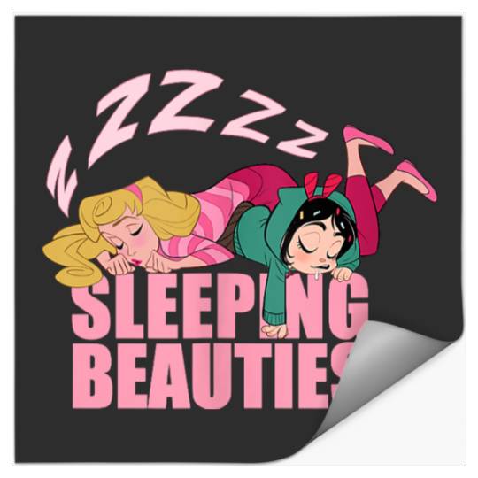 Disneyss Wreck it Ralph Sleeping Beauties Vanellope Aurora Stickers