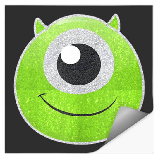 Disneyss Pixars Monsters University Mike Wazowski Big Faces Logo Stickers