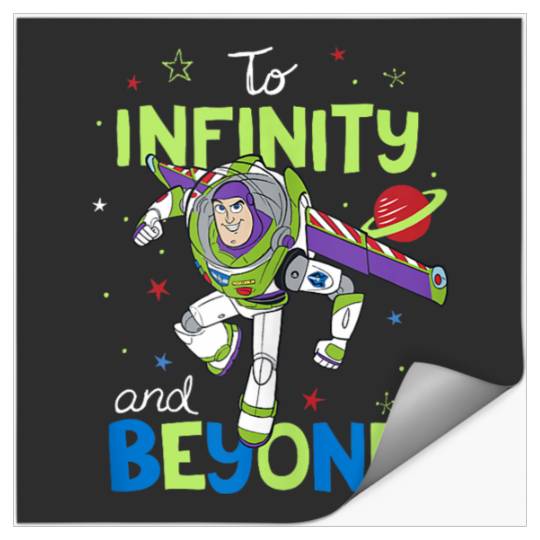 Disneyss Pixars Toy Story Buzz To Infinity And Beyond Logo Stickers