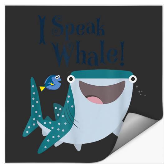 Disneyss Pixars Finding Dory Destiny Dory I Speak Whale Logo Stickers