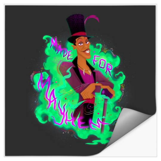 Disneyss Villains Dr Facilier Princess Frog Made For Mayhem Stickers