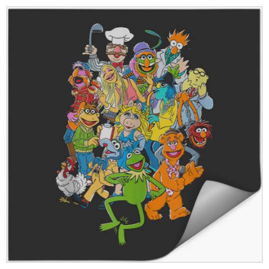 Disneyss The Muppets Main Characters Vintages Group shots Stickers