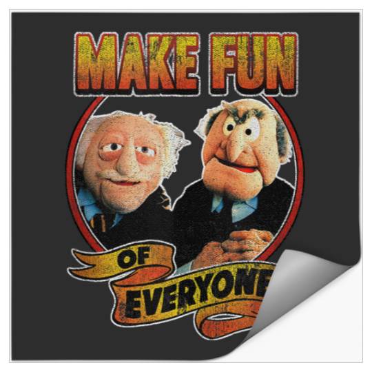 Disneyss The Muppets Make Fun Of Statler Waldorf Vintages shots Stickers