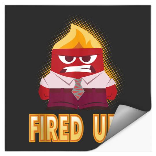 Disneyss Pixars Inside Out Firessd Up Fuming Anger shots Stickers