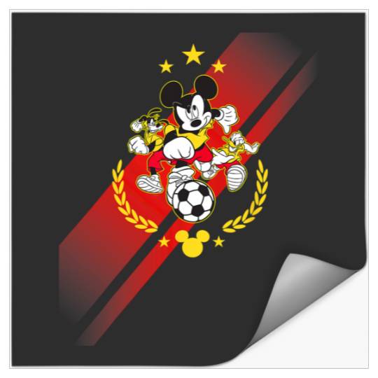 Disney Mickey Mouse Donald and Goofy Soccer Run Sports Stickers