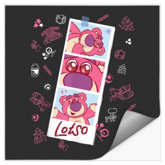 Disneyss And Pixarss Toy Story Lotso Fluffy Cute Photo Strip Stickers