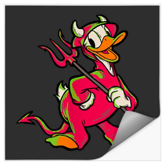 Disneyss 100 Donald Duck Halloween Classic Devil Costume D100 Stickers
