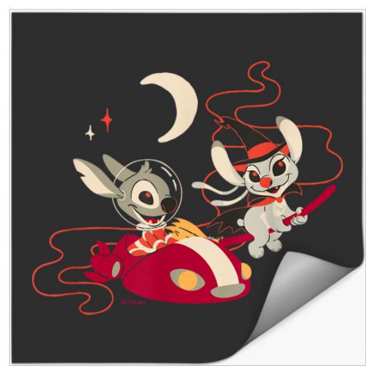 Disneyss Lilo Stitch Angel And Stitch Halloween Flight Stickers