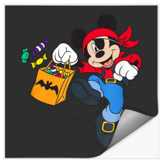 Disney Halloween Pirate Mickey Stickers