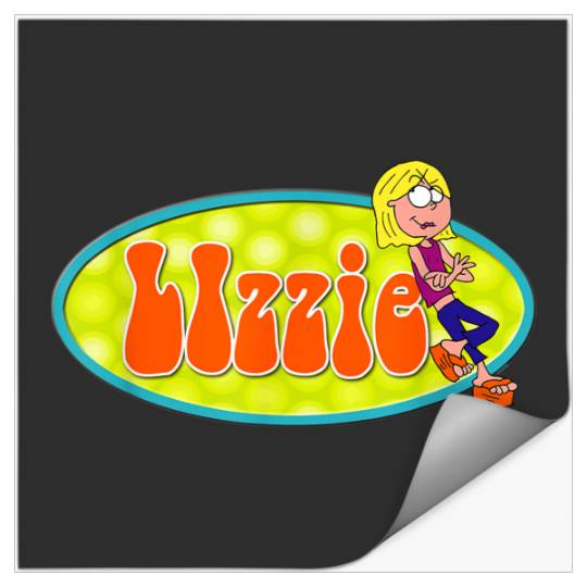 Disneyss Channel Lizzie Mcguire Animated Lizzie Logo Stickers
