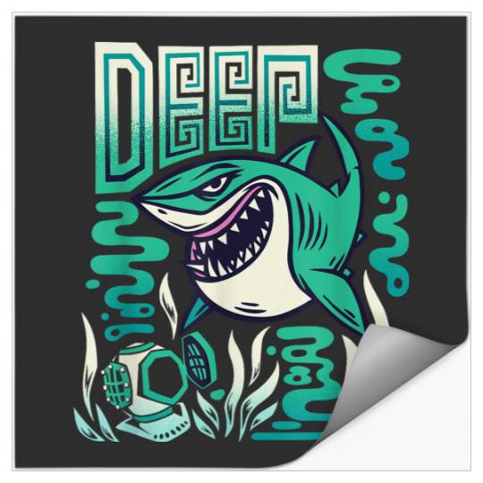 Disneyss And Pixarss Finding Nemo Bruce The Shark Deep Stickers