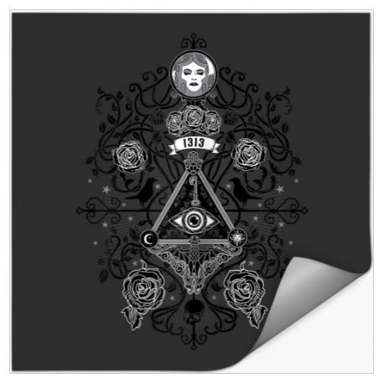 The Haunted Mansion 1313 Disneyssland Dr All Seeing Eye Symbol Stickers