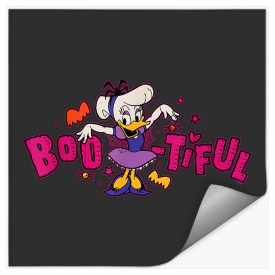 Disneyss Daisy Duck In Costume Boo tiful Spooky Cute Halloween Stickers