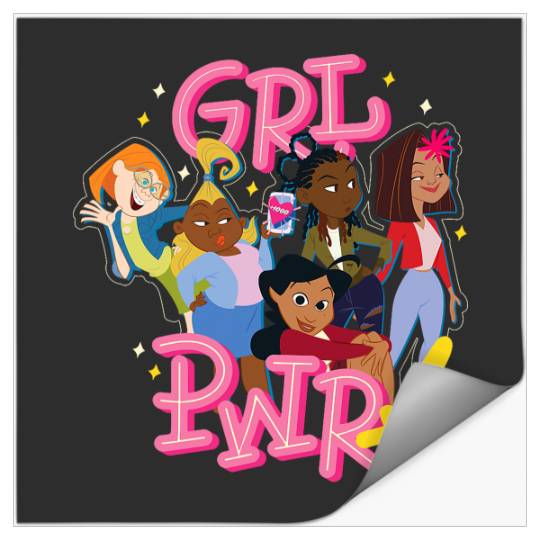 Disney Proud Family GRL PWR Girl Power Besties Stickers