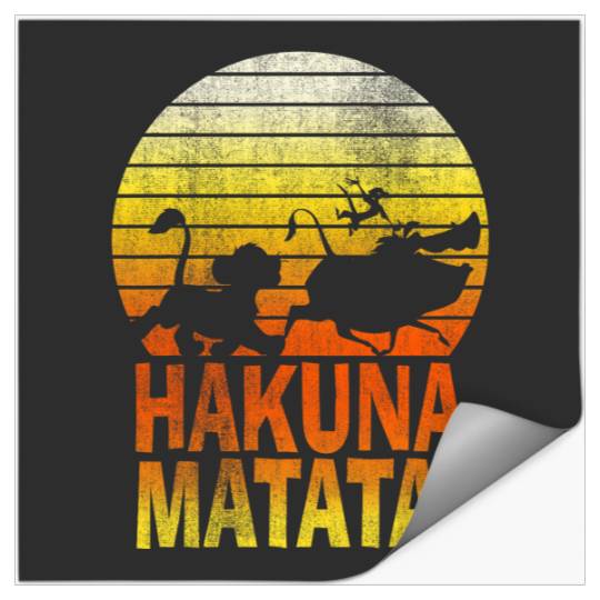 Disney Lion King Simba Hakuna Matata Sunset C1 Stickers