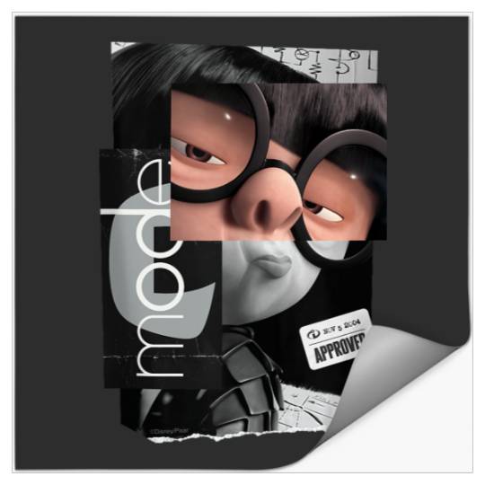 Disney And Pixars The Incredibles Edna Mode Fashion Logo Stickers