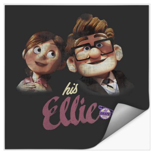 Disneyss Pixars Up Carl Ellie Couple His Ellie Distressed Stickers